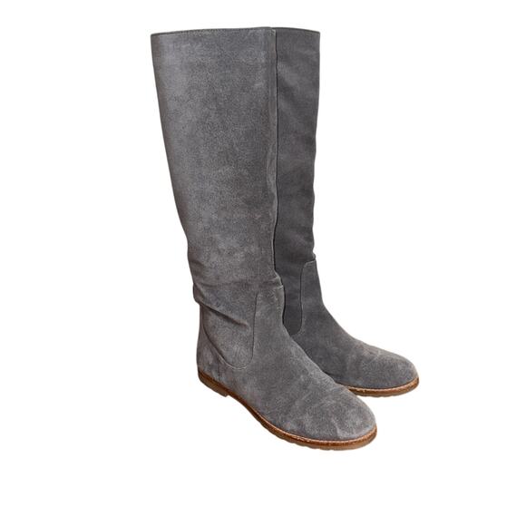 Michael Kors Kenton Gray Suede Knee High Boot Size 10 - Picture 1 of 8